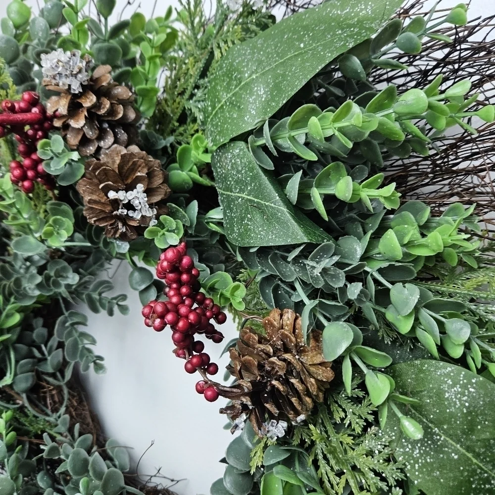 Christmas wreath door decor